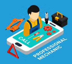 Smartphone Repair Flat Composition